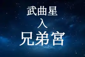 武曲星在兄弟宮