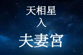 天相星在夫妻宮