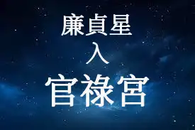 廉貞星在官祿宮/事業宮