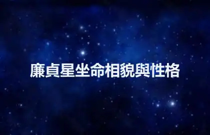 廉貞星坐命相貌與性格
